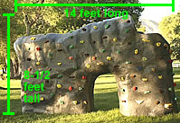 playground rocks with slides