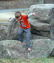 medium boulder for playground rocks